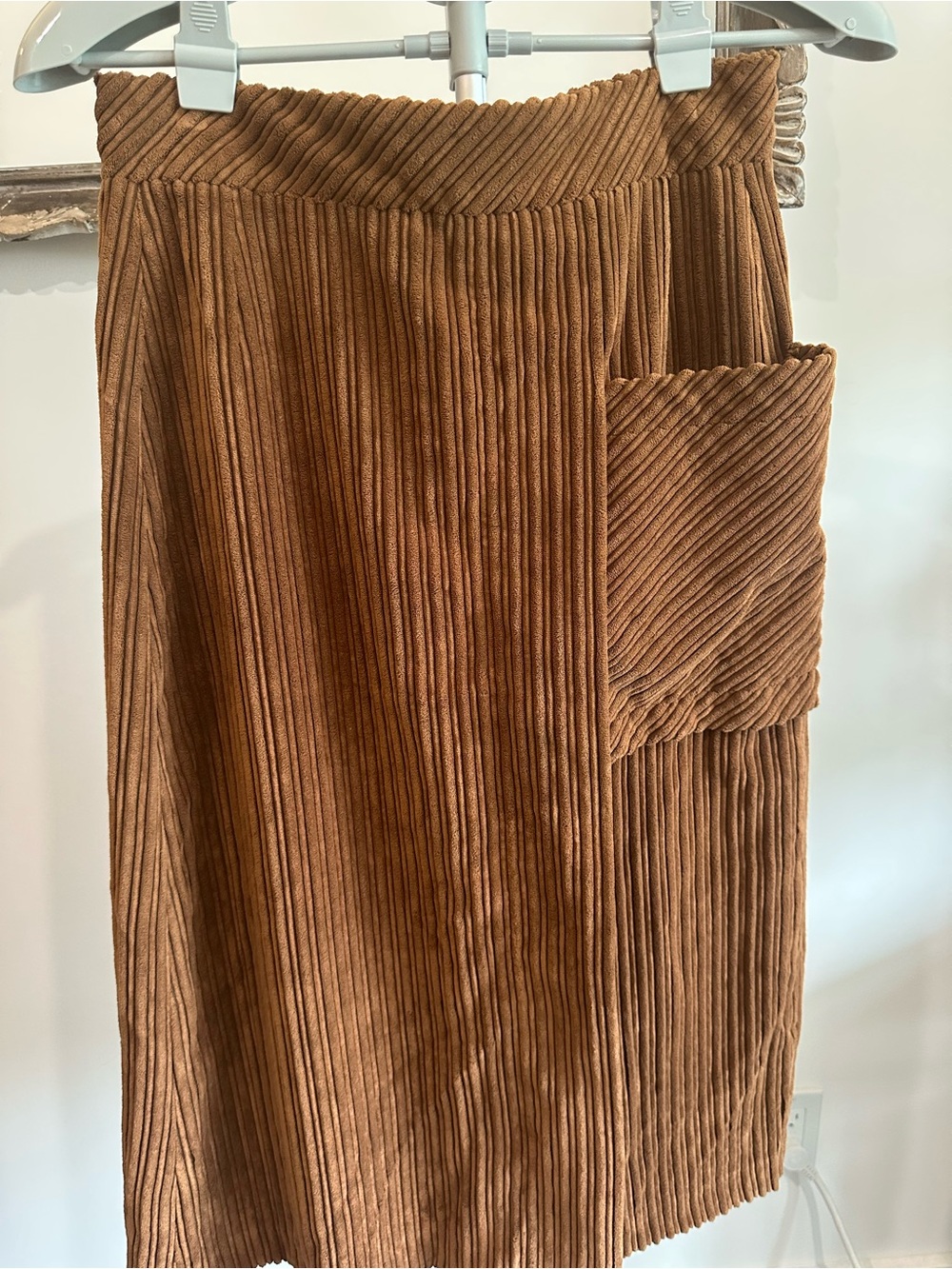 Riani Brown Corduroy Midi Skirt Size DE 38 US 8